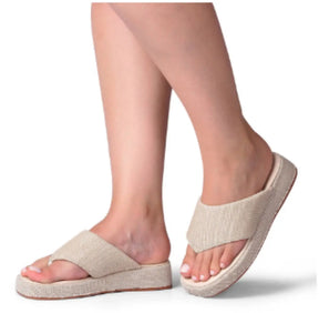 Sandália Ortopédica Feminina Plataforma Estilosa Confortável Moda Casual