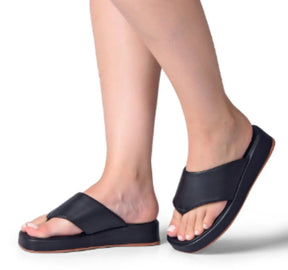 Sandália Ortopédica Feminina Plataforma Estilosa Confortável Moda Casual