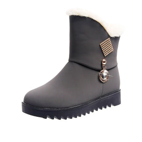 Bota Casual de Inverno Forrada Cotton
