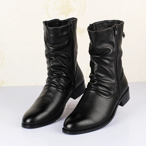 Bota de Couro Calf Feminina Inverno