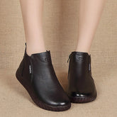 Bota de Couro Feminina Casual Diskei