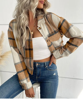 Casaco Xadrez Mint Feminino