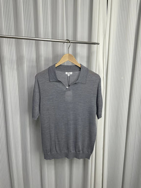 Camisa Masculina Gola Polo De Alta Qualidade Decote V Moda Casual De Luxo