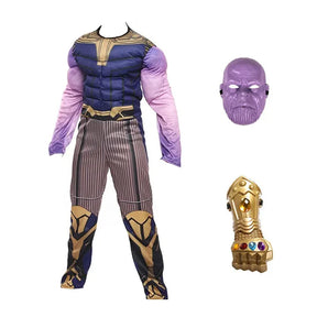 Fantasia Infantil Thanos Supervilão  Mundo Marvel - Promoção de Carnaval 2025