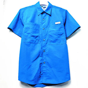 Camisa Social Masculina Com Botões e Lapela Camisa De Mangas Curtas
