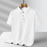 Camisa Moda Casual Masculina Gola Polo Estampada Material De Qualidade