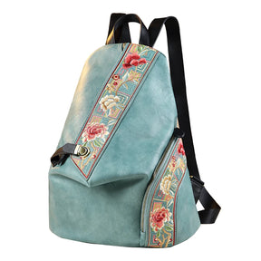 Mochila Feminina Design Retrô Estampa Florida Moda Versátil