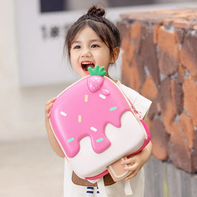 Mochila Infantil Feminina Design De Sorvete 3D