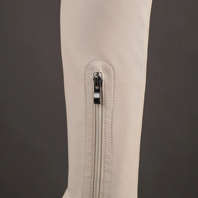 Bota de Couro Over Cano Longo Glossy