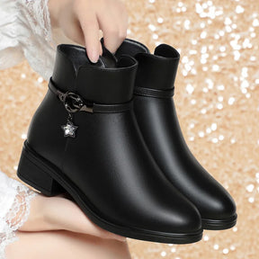 Bota de Couro Clássica Casual Star