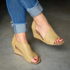Sandália Ortopédica Feminina Plataforma Confortável Sandália Corretora Moda Casual