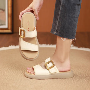Sandália Ortopédica Premium Dedo Do Pé Aberto Moda Vintage Antiderrapante