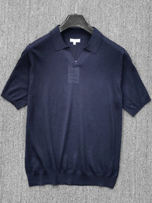 Camisa Masculina Gola Polo De Alta Qualidade Decote V Moda Casual De Luxo