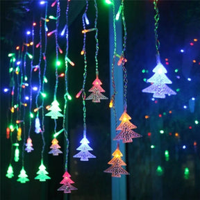 Cortina De LED Decoração Natalina Árvore De Natal Ornamentação Para Festas