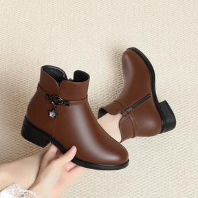 Bota de Couro Clássica Casual Star