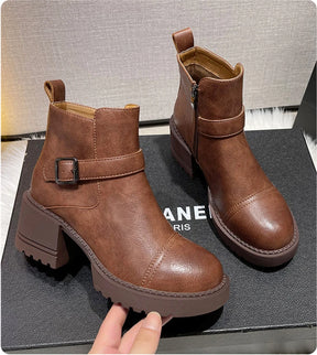 Bota de Couro Casual London Fog