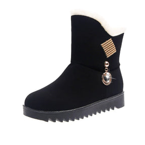 Bota Casual de Inverno Forrada Cotton