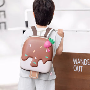 Mochila Infantil Feminina Design De Sorvete 3D