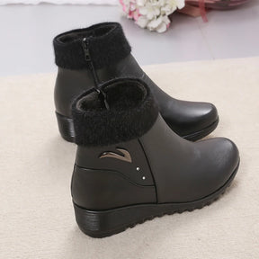 Bota de Couro Inverno Casual Hellena