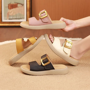 Sandália Ortopédica Premium Dedo Do Pé Aberto Moda Vintage Antiderrapante