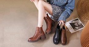 Bota de Couro Casual London Fog