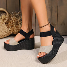 Sandália Ortopédica Feminina Plataforma Confortável Design Moderno
