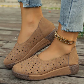Sandália Ortopédica Feminina Modelo Respirável Estilo Mocassim Material Confortável