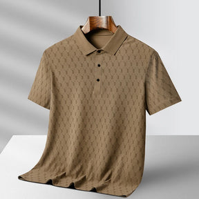 Camisa Moda Casual Masculina Gola Polo Estampada Material De Qualidade
