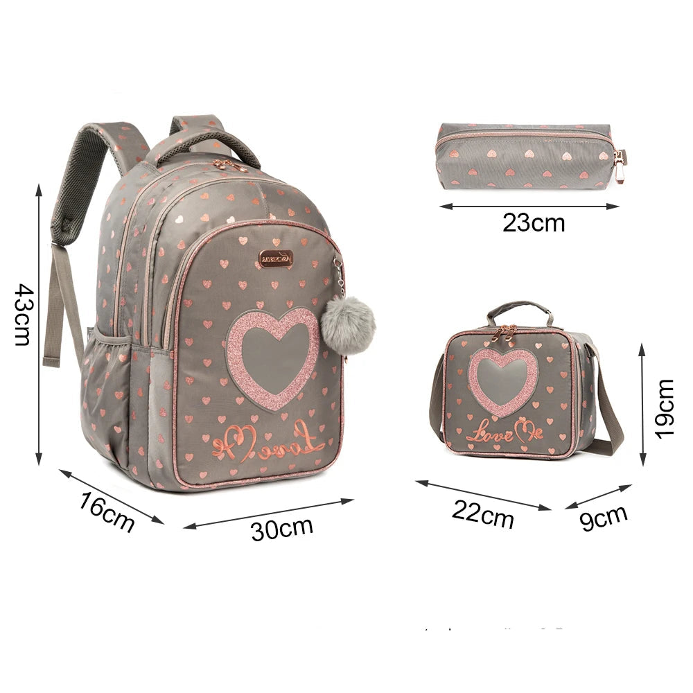 Kit Mochila Escolar Infantil Acompanha Estojo E Lancheira Conjunto Completo