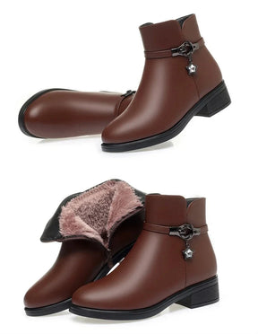 Bota de Couro Clássica Casual Star