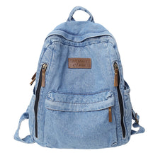Mochila Jeans Unissex Moda Versátil