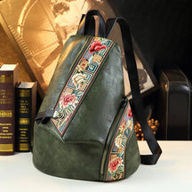 Mochila Feminina Design Retrô Estampa Florida Moda Versátil