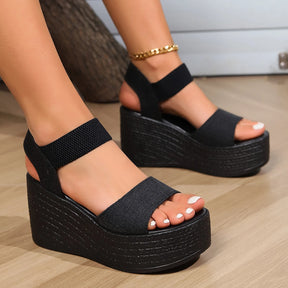 Sandália Ortopédica Feminina Plataforma Confortável Design Moderno