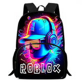 Mochila Escolar Infantil Unissex Com Compartimentos Estampa Jogos