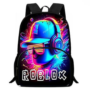 Mochila Escolar Infantil Unissex Com Compartimentos Estampa Jogos