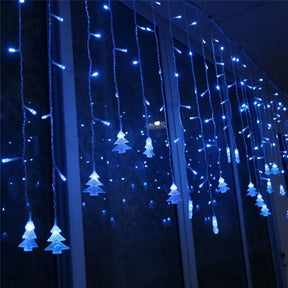 Cortina De LED Decoração Natalina Árvore De Natal Ornamentação Para Festas