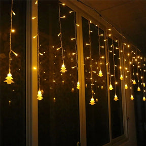 Cortina De LED Decoração Natalina Árvore De Natal Ornamentação Para Festas