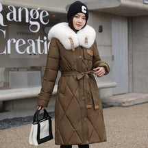 Jaqueta Parka Feminina de Inverno Luxury