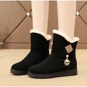 Bota Casual de Inverno Forrada Cotton