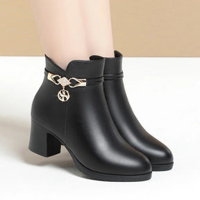 Bota de Couro Moderna Feminina - HCor