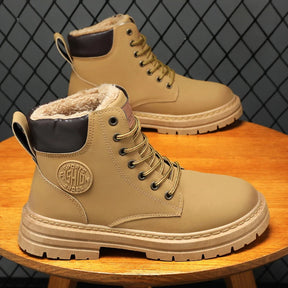 Bota de Couro Cat Inverno Masculina Dinner