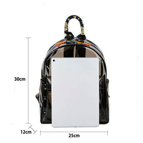 Mochila Feminina Multifuncional Transparente Impermeável Durável