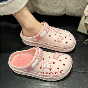 Sandália Crocs Feminina Confortável Com Arco De Apoio Estampa Desenho Animado