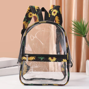 Mochila Casual Impermeável De PVC Transparente