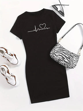 Vestido Justo My Heart Feminino