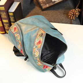 Mochila Feminina Design Retrô Estampa Florida Moda Versátil