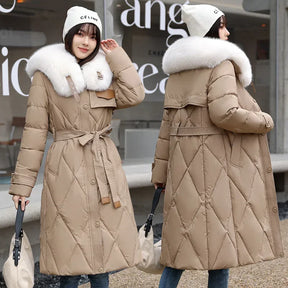 Jaqueta Parka Feminina de Inverno Luxury