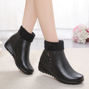 Bota de Couro Inverno Casual Hellena