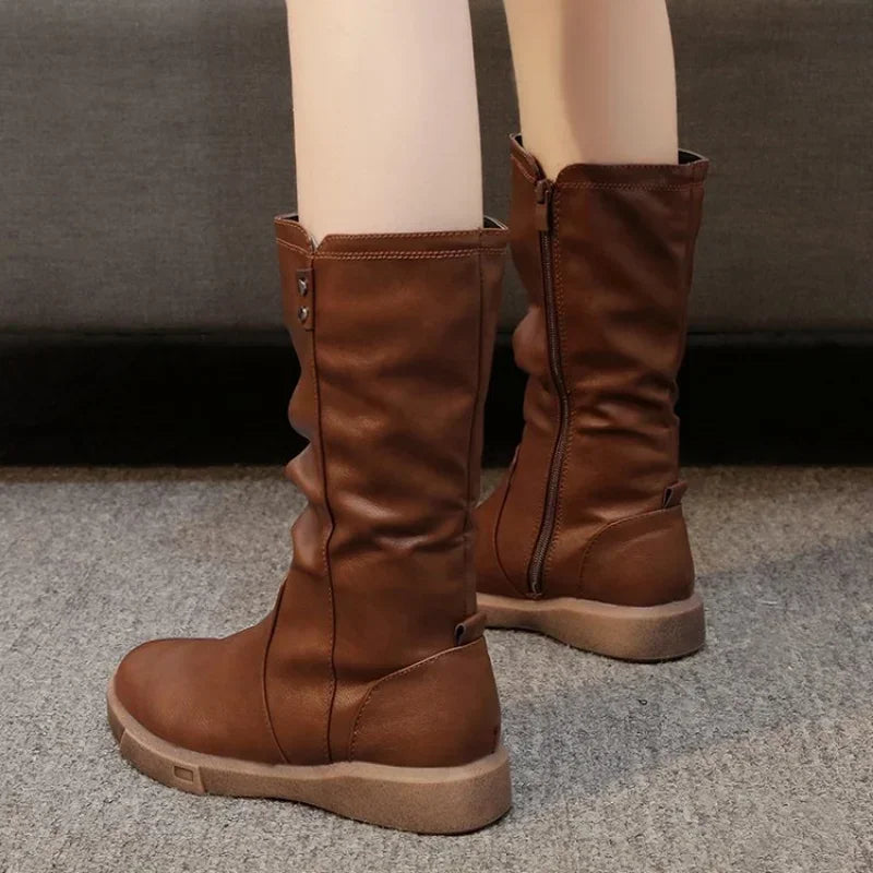 Bota Casual de Couro Alice