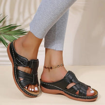 Sandália Ortopédica Feminina Moda Vintage Plataforma Confortável De Qualidade